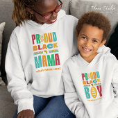 ブラックマ誇りを持ったマブラック歴史月家族 パーカ
