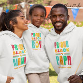 ブラックマ誇りを持ったマブラック歴史月家族 パーカ