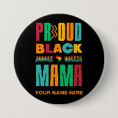 ブラックマ誇りを持ったマブラック歴史月家族 缶バッジ (正面)