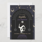 ブラックミスティックスコーピオゾディアック 21歳の誕生日 招待状 (正面)