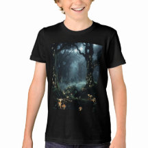 ブラックミスティックフォレストTシャツ