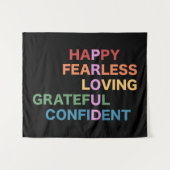 ブラックミディアム誇りを持ったタペストリー タペストリー (正面(横))