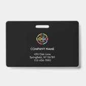 ブラックミニマスタイリッシュリスト企業の従業員の写真ID バッジ (裏面)