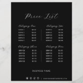 ブラックミニマフォーマルリストシンプルの価格表 (正面)