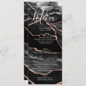 ブラックミニマフォーマルリストファンシーラグジュア結婚リーのメニュー メニュー (正面/裏面)