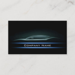 ブラックミニマリストシアンラインカーの暗いレイアウト 名刺