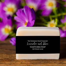 ブラックミニマリストソープベリーバンド 招待状ベリーバンド