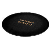 ブラックミニマリスト個人モダン カッティングボード (角)