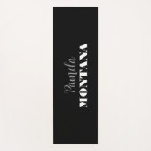 ブラックミニマリスト個人モダン ヨガマット (正面)