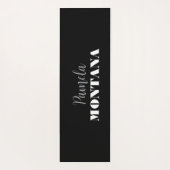 ブラックミニマリスト個人モダン ヨガマット (裏面)