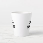 ブラックミニマリストTypographic Cup of Sunshine Mag カフェラテマグ (正面)