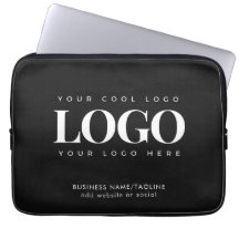 ブラックミニマルおよびホワイトビジネス会社のカスタムロゴ