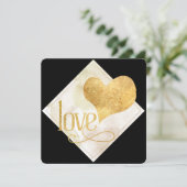 ブラックミニマルと金ゴールドラブバレンタイン シーズンカード (スタンド正面)