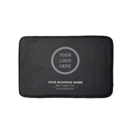 ブラックミニマルエレガントリストビジネスロゴプロモーション バスマット
