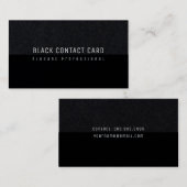 ブラックミニマルエレガントリストモダン 名刺 (正面/裏面)