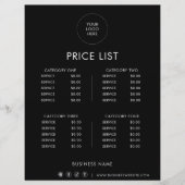 ブラックミニマルフォーマルリスト (正面)