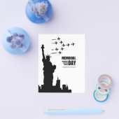 ブラックミニマルメモリアルデー チラシ (シングル)