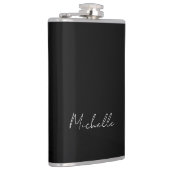 ブラックミニマルモダンリストの自称書道 フラスク (右)