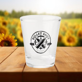 ブラックミニマル弾ショットグラス ショットグラス