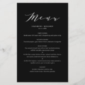 ブラックミニマル結婚リストの名物カード (正面)