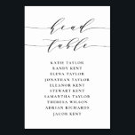 ブラックミニマル結婚リストシーツ テーブルナンバー<br><div class="desc">カスタマイズ可能なテーブル番号座席計画。黒いスクリプトとお洒落クラシックタイポグラフィを備えている。独自の詳細を追加してパーソナライズこのミニマルなテーブルのシーティングプランは、結婚式、ベビーシャワー、ブライダルシャワー、誕生日などに最適だ。</div>