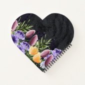 ブラックミニマル結婚リスト花嫁のプレゼントアイディア ノートブック (裏面)