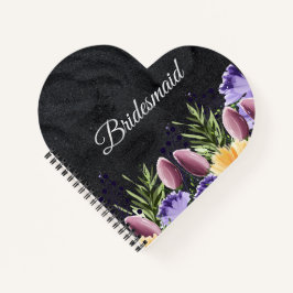 ブラックミニマル結婚リスト花嫁のプレゼントアイディア ノートブック