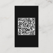 ブラックミニマル車のリスト名刺 名刺 (裏面)