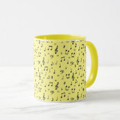 ブラックミュージカルコーヒーマグ マグカップ (正面右)