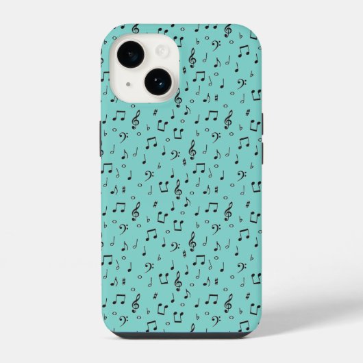 ブラックミュージカル iPhoneケース (裏面)