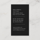 ブラックミュージックスピーカー名刺 名刺 (裏面)