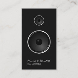 ブラックミュージックスピーカー名刺 名刺