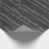 ブラックミュージックノートシート音楽ソングピアノミュージカル ラッピングペーパー (角)