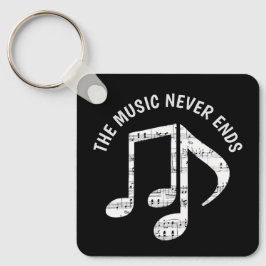 ブラックミュージックノート キーホルダー