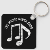 ブラックミュージックノート キーホルダー (裏面)
