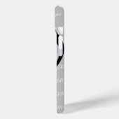 ブラックミュージックノート(名前をカスタムする) Case-Mate iPhoneケース (裏面 / 左)