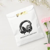 ブラックミュージックヘッドフォンダンスDJ誕生日パーティー フェイバーバッグ (封をした状態)