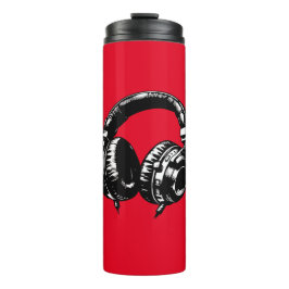 ブラックミュージックヘッドフォンDJ タンブラー