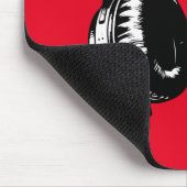 ブラックミュージックヘッドフォンDJ マウスパッド (コーナー)