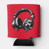 ブラックミュージックヘッドフォンDJ 缶クーラー (裏面)