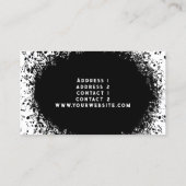 ブラックミュージック爆破バックグラウンド名刺 名刺 (裏面)