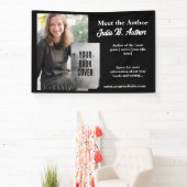 ブラックミーティングザ作家テーブルバナー – 本の署名 横断幕 (インサイチュ)