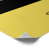 ブラックムスタッシュ、メンズバーバー料金表 ポスター (角)