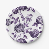 ブラックムルベリーパープルフローラトイルNo.2 ペーパープレート (正面)