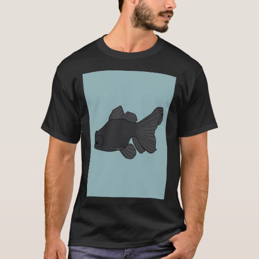 ブラックムーア金魚 Tシャツ (正面)