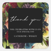 ブラックムーディーズフローラブルグ結婚ンディ スクエアシール (正面)