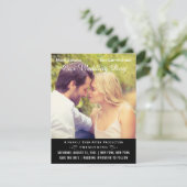 ブラックムービー結婚ポスターの写真日付の保存 セーブザデート (スタンド正面)