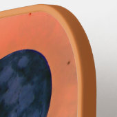 ブラックムーンとグリーンクラウドのピックボールパドル ピックルボールラケット (左詳細)