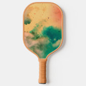 ブラックムーンとグリーンクラウドのピックボールパドル ピックルボールラケット (裏面)