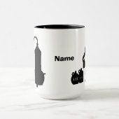 ブラックムーンシャインシルエットマグ マグカップ (中央)